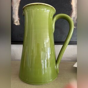 NWT Vietri green pitcher